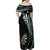 Personalized New Zealand Darts Family Matching Off Shoulder Maxi Dress and Hawaiian Shirt Paua Shell Koiri - Manaia