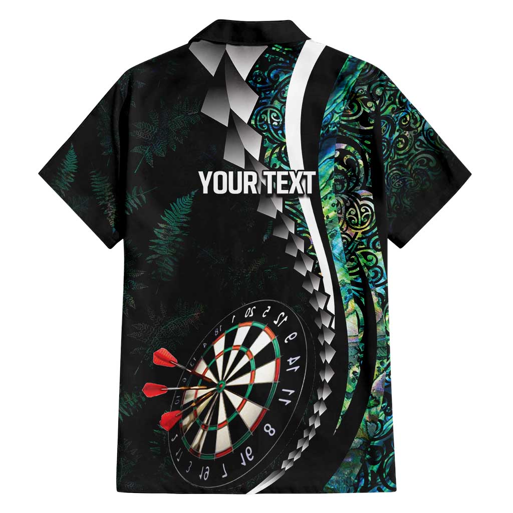 Personalized New Zealand Darts Family Matching Summer Maxi Dress and Hawaiian Shirt Paua Shell Koiri - Manaia
