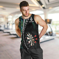 Personalized New Zealand Darts Men Tank Top Paua Shell Koiri - Manaia