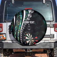 Personalized New Zealand Darts Spare Tire Cover Paua Shell Koiri - Manaia