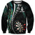 Personalized New Zealand Darts Sweatshirt Paua Shell Koiri - Manaia