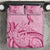 Aotearoa Maori Bedding Set Pink Fern Ribbons - Polynesian Pride