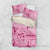 Aotearoa Maori Bedding Set Pink Fern Ribbons - Polynesian Pride
