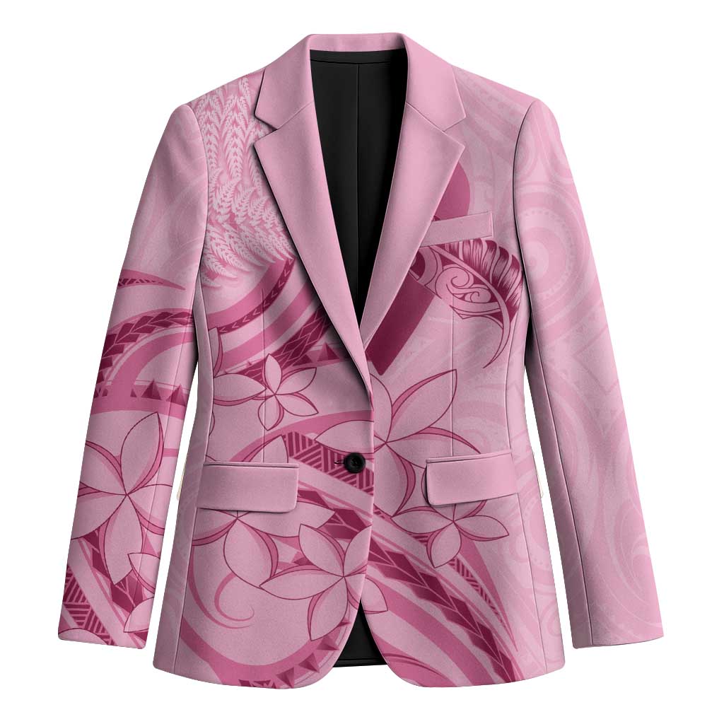 Aotearoa Maori Blazer Pink Fern Ribbons - Polynesian Pride