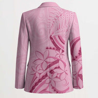 Aotearoa Maori Blazer Pink Fern Ribbons - Polynesian Pride