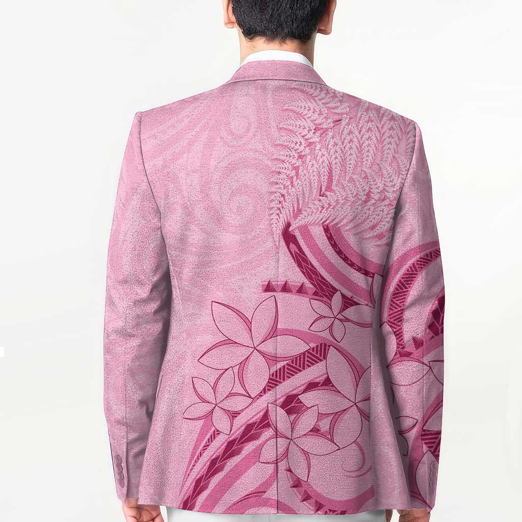 Aotearoa Maori Blazer Pink Fern Ribbons - Polynesian Pride