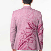 Aotearoa Maori Blazer Pink Fern Ribbons - Polynesian Pride