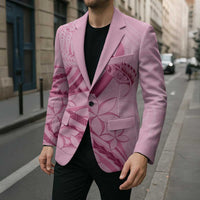 Aotearoa Maori Blazer Pink Fern Ribbons - Polynesian Pride