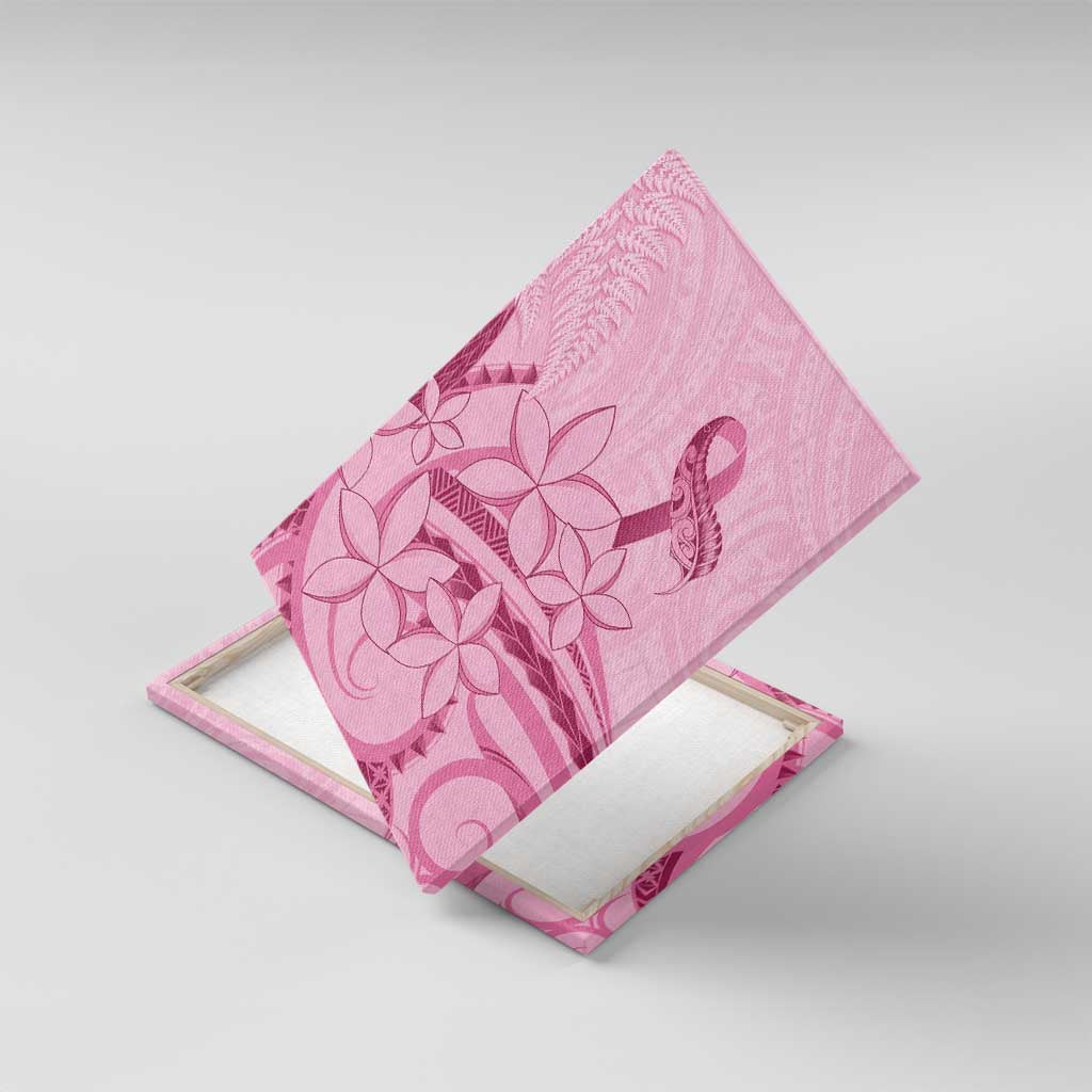 Aotearoa Maori Canvas Wall Art Pink Fern Ribbons - Polynesian Pride