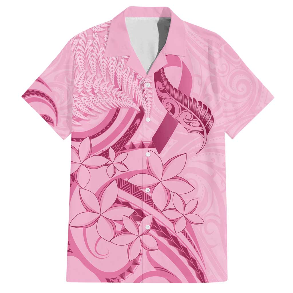 Aotearoa Maori Family Matching Long Sleeve Bodycon Dress and Hawaiian Shirt Pink Fern Ribbons - Polynesian Pride