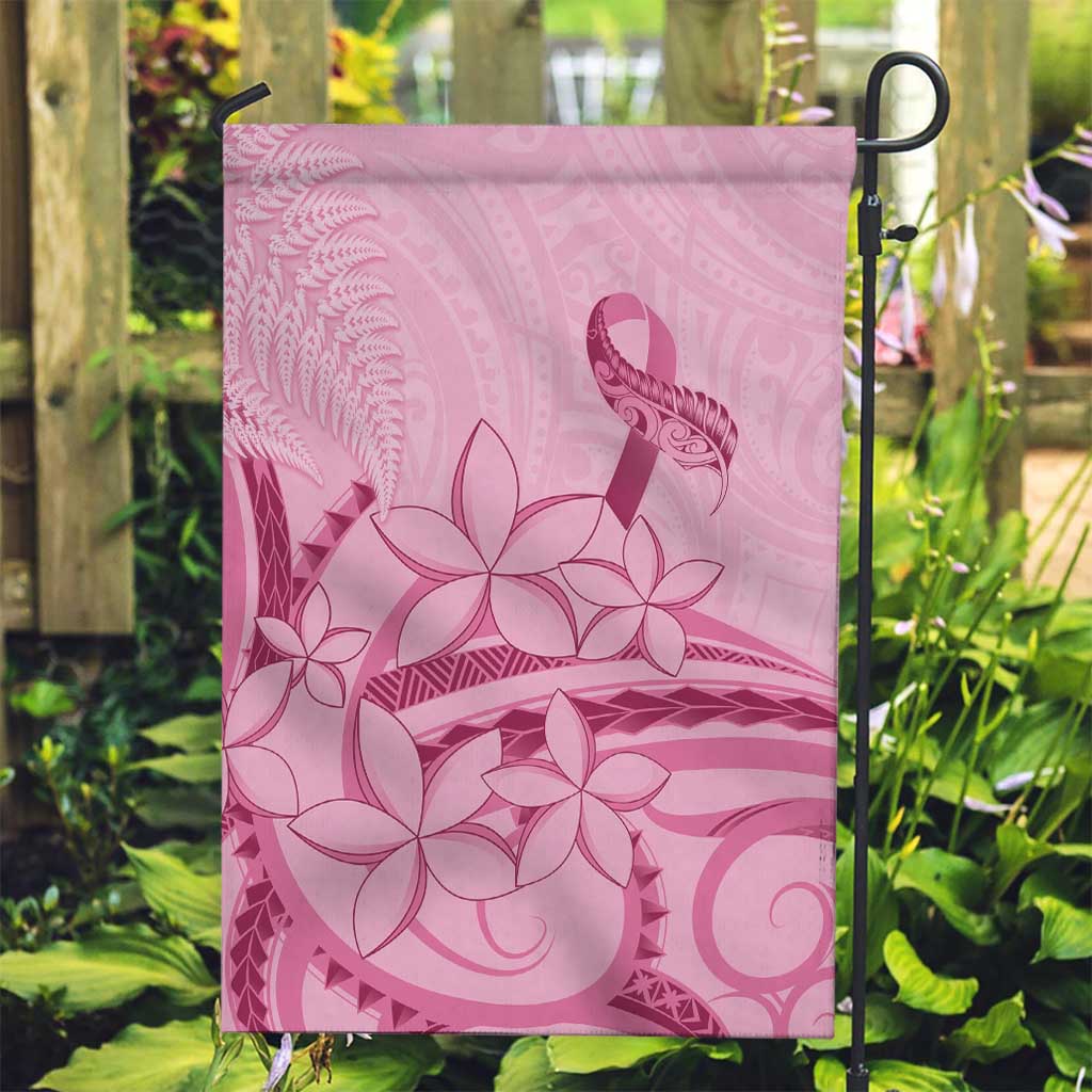 Aotearoa Maori Garden Flag Pink Fern Ribbons - Polynesian Pride