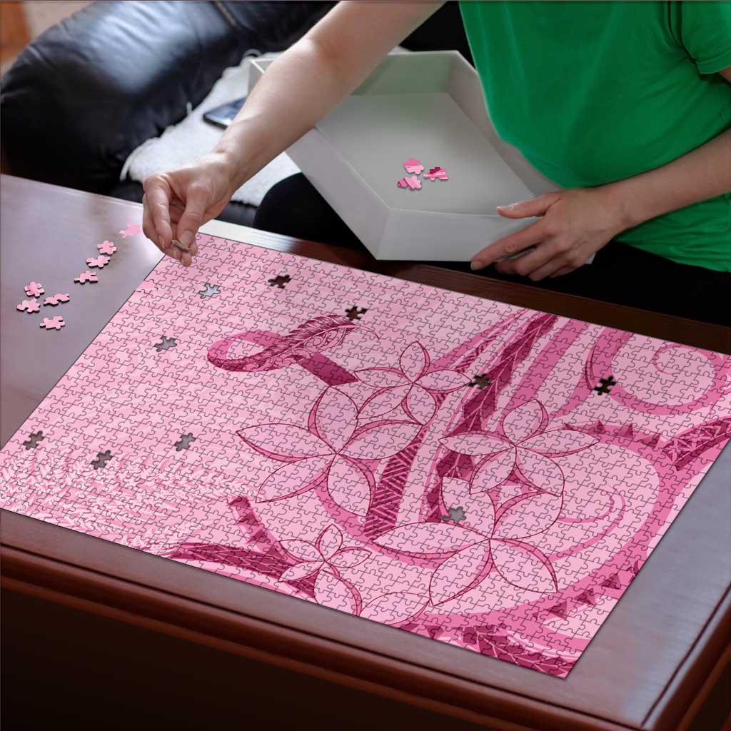 Aotearoa Maori Puzzle Pink Fern Ribbons - Polynesian Pride