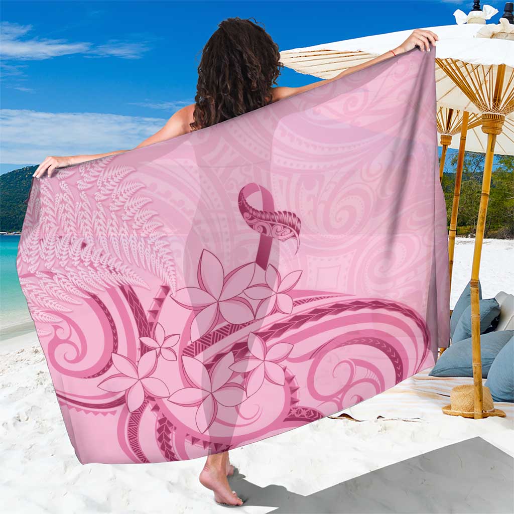 Aotearoa Maori Sarong Pink Fern Ribbons - Polynesian Pride