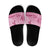 Aotearoa Maori Slide Sandals Pink Fern Ribbons - Polynesian Pride