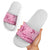 Aotearoa Maori Slide Sandals Pink Fern Ribbons - Polynesian Pride