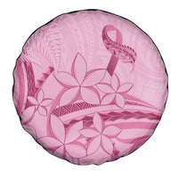Aotearoa Maori Spare Tire Cover Pink Fern Ribbons - Polynesian Pride