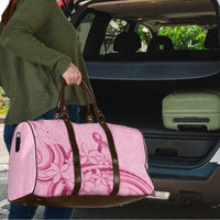 Aotearoa Maori Travel Bag Pink Fern Ribbons - Polynesian Pride