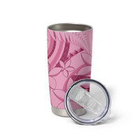 Aotearoa Maori Tumbler Cup Pink Fern Ribbons - Polynesian Pride