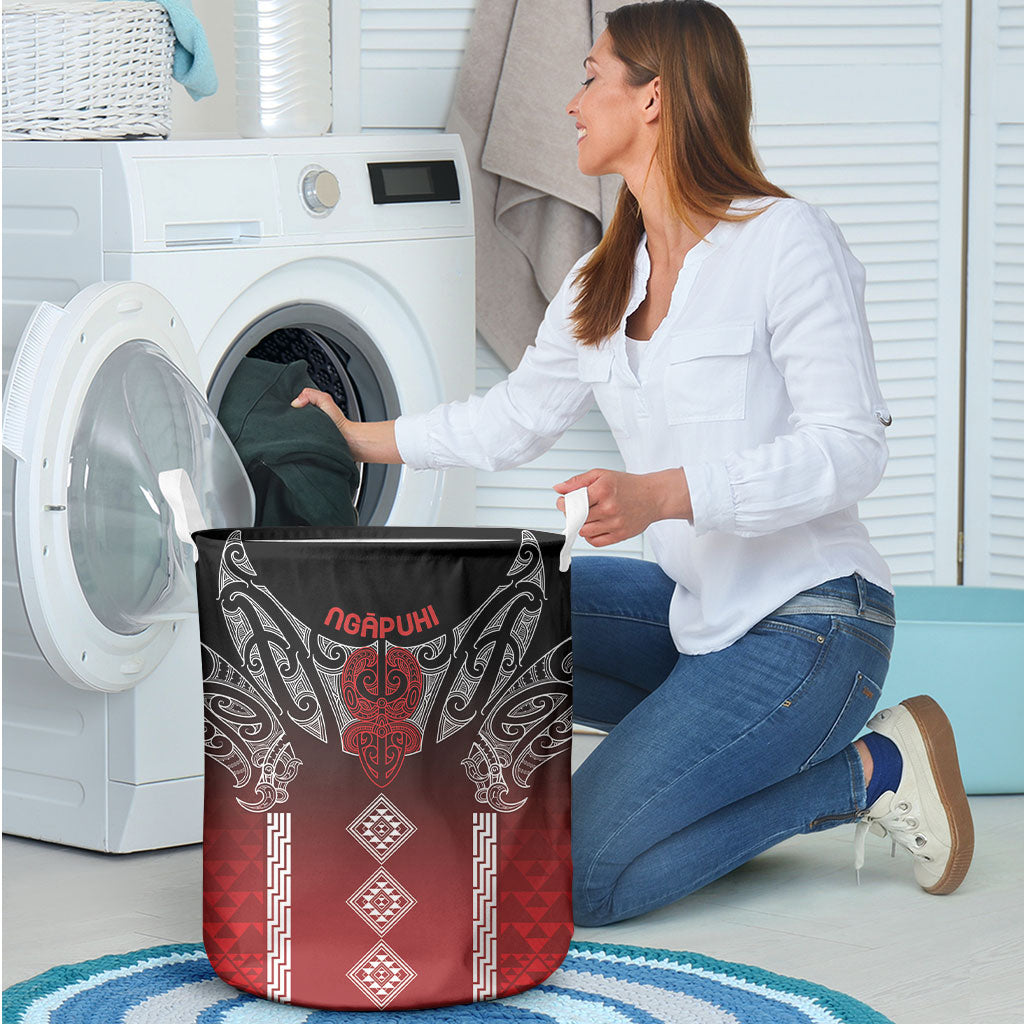 Aotearoa Maori Iwi Heritage Laundry Basket Ngapuhi Kokowai LT7 - Polynesian Pride