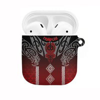Aotearoa Maori Iwi Heritage AirPods Case Ngapuhi Kokowai LT7 Red - Polynesian Pride