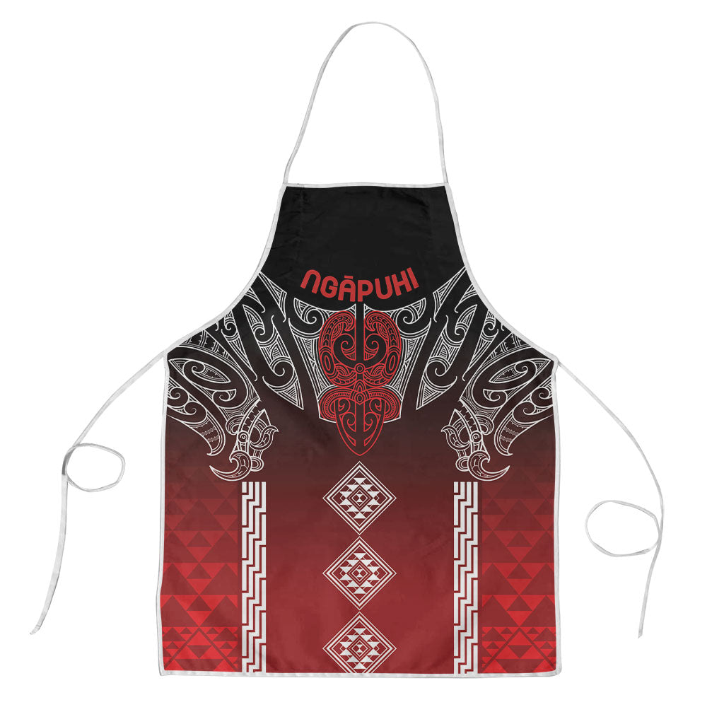 Aotearoa Maori Iwi Heritage Apron Ngapuhi Kokowai LT7 Red - Polynesian Pride