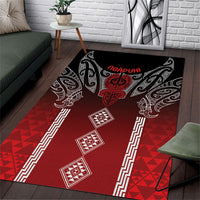 Aotearoa Maori Iwi Heritage Area Rug Ngapuhi Kokowai LT7 Red - Polynesian Pride
