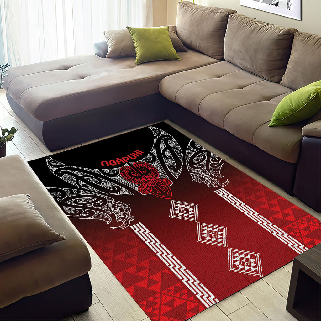 Aotearoa Maori Iwi Heritage Area Rug Ngapuhi Kokowai LT7 - Polynesian Pride