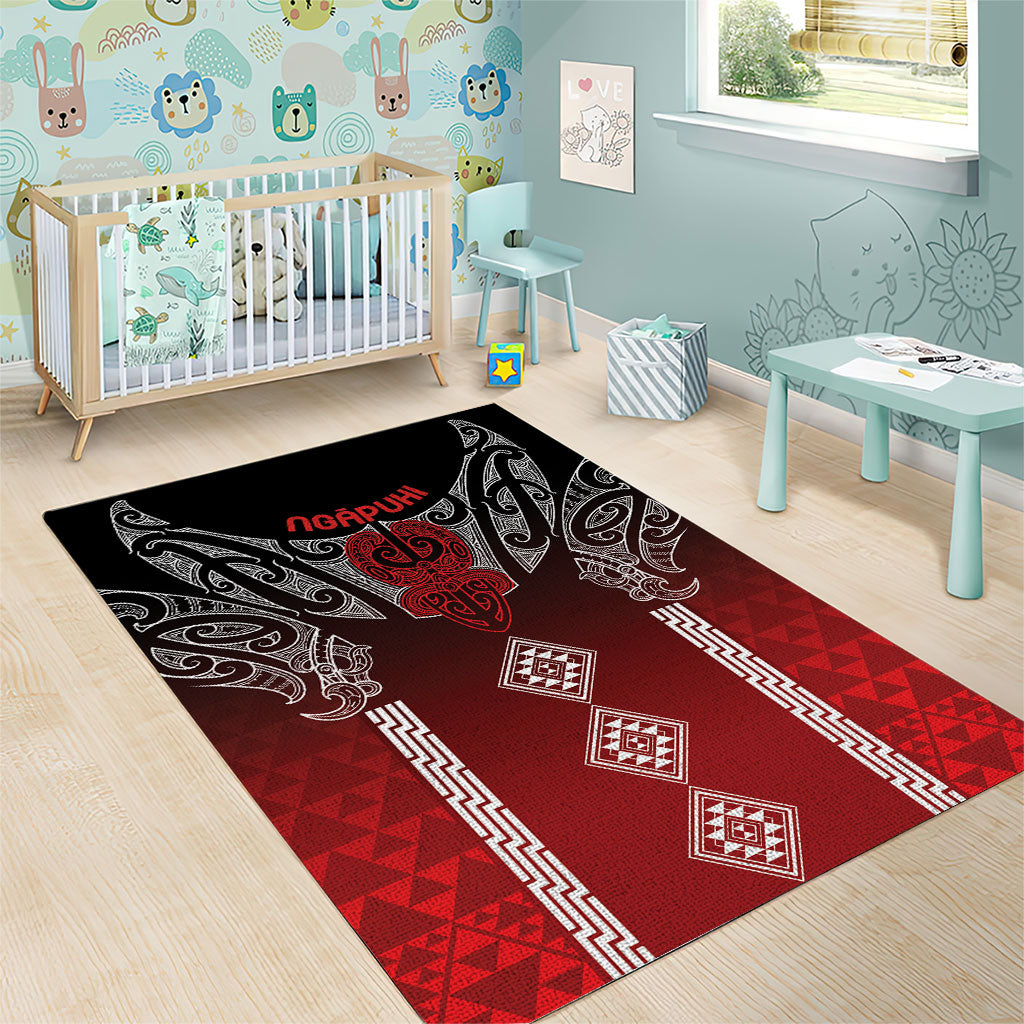 Aotearoa Maori Iwi Heritage Area Rug Ngapuhi Kokowai LT7 - Polynesian Pride