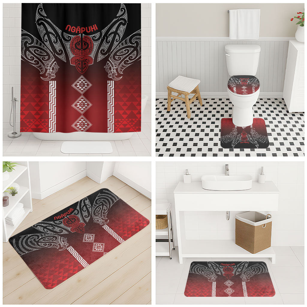 Aotearoa Maori Iwi Heritage Bathroom Set Ngapuhi Kokowai LT7 - Polynesian Pride