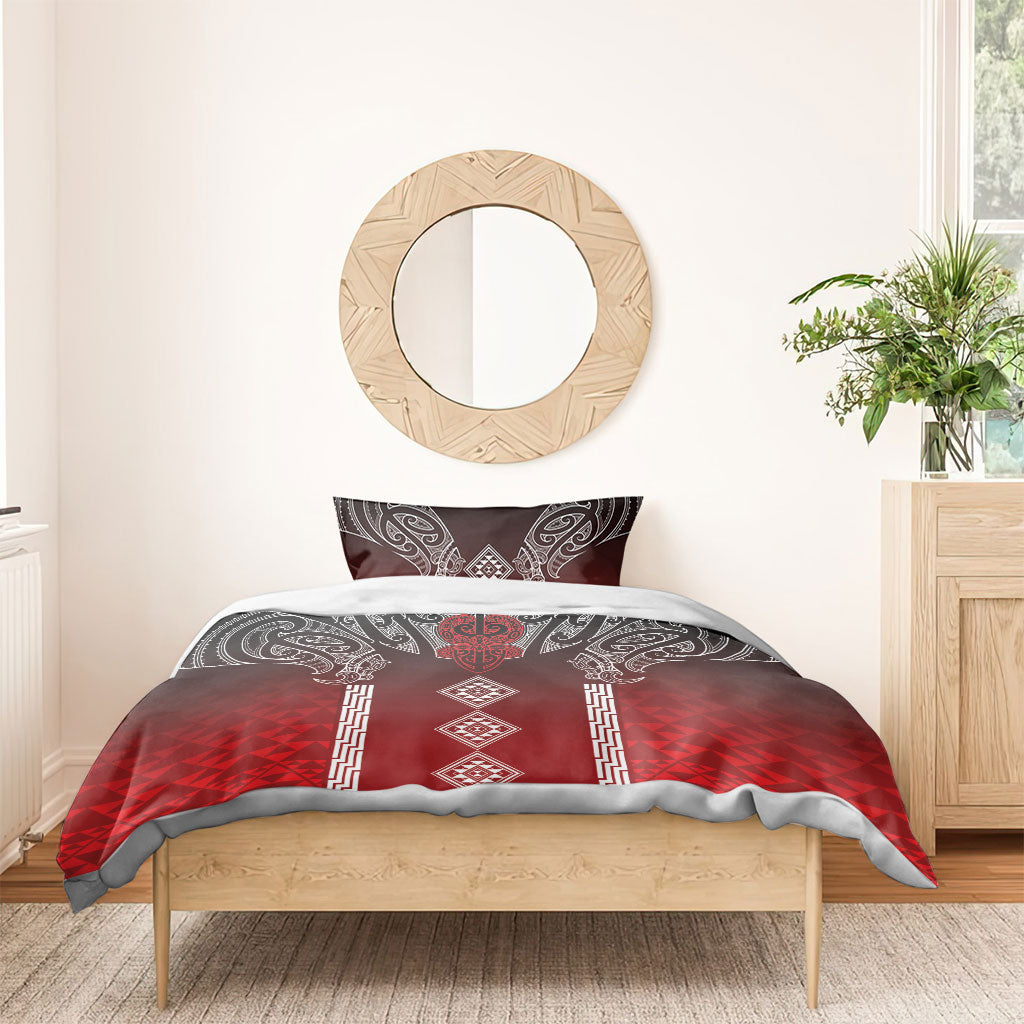Aotearoa Maori Iwi Heritage Bedding Set Ngapuhi Kokowai LT7 - Polynesian Pride
