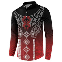 Aotearoa Maori Iwi Heritage Button Sweatshirt Ngapuhi Kokowai LT7 - Polynesian Pride