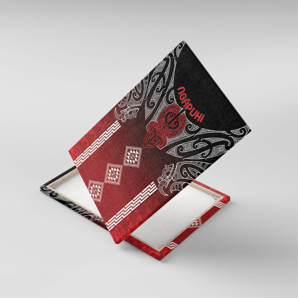 Aotearoa Maori Iwi Heritage Canvas Wall Art Ngapuhi Kokowai LT7 With Frame Red - Polynesian Pride