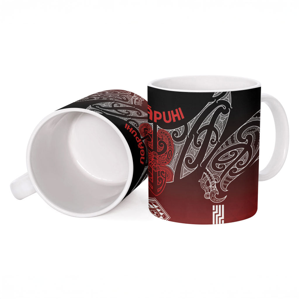 Aotearoa Maori Iwi Heritage Ceramic Mug Ngapuhi Kokowai LT7 - Polynesian Pride