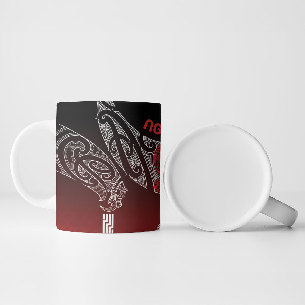 Aotearoa Maori Iwi Heritage Ceramic Mug Ngapuhi Kokowai LT7 - Polynesian Pride