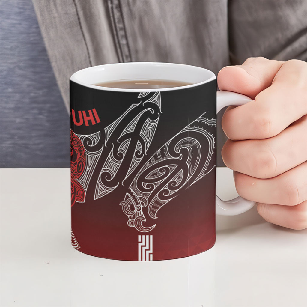 Aotearoa Maori Iwi Heritage Ceramic Mug Ngapuhi Kokowai LT7 - Polynesian Pride