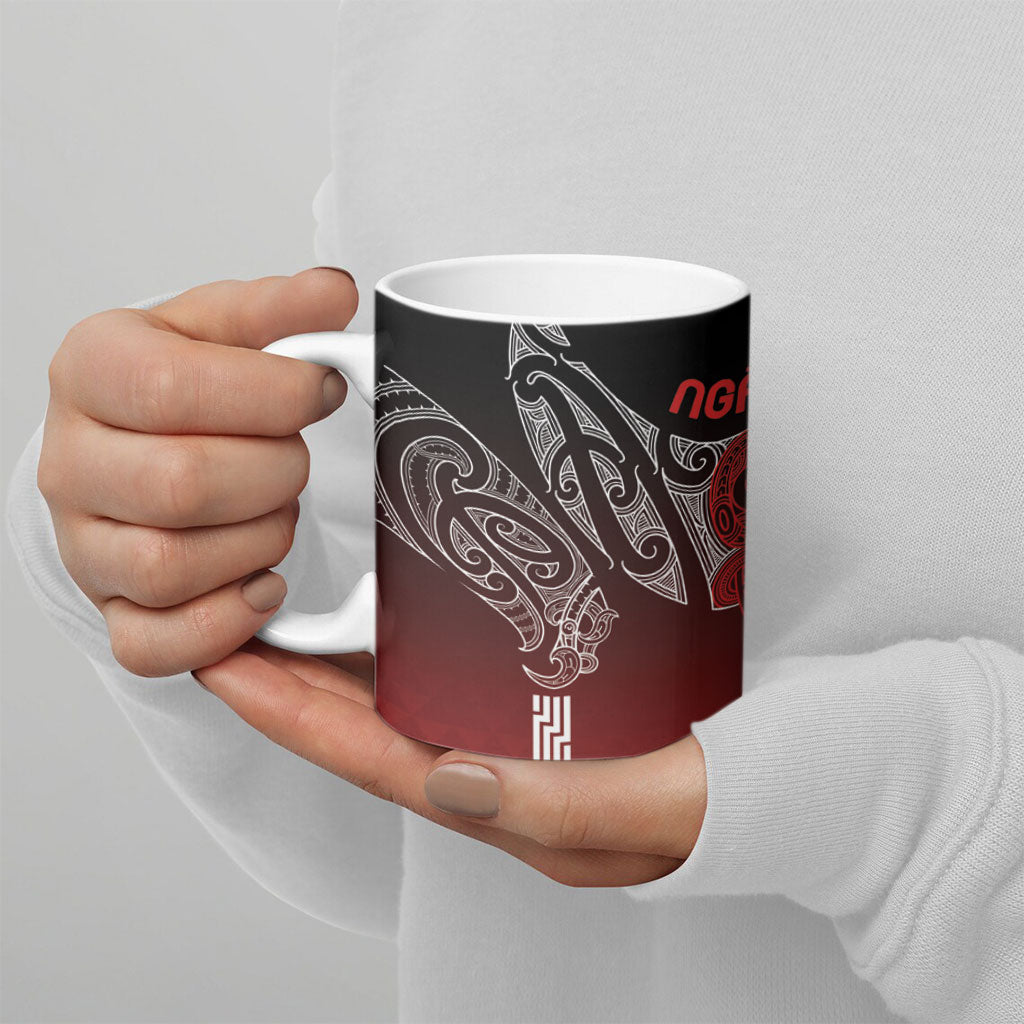 Aotearoa Maori Iwi Heritage Ceramic Mug Ngapuhi Kokowai LT7 - Polynesian Pride