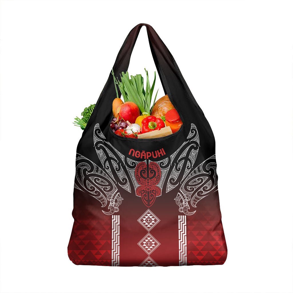 Aotearoa Maori Iwi Heritage Grocery Bag Ngapuhi Kokowai LT7 1-pack One Size Red - Polynesian Pride