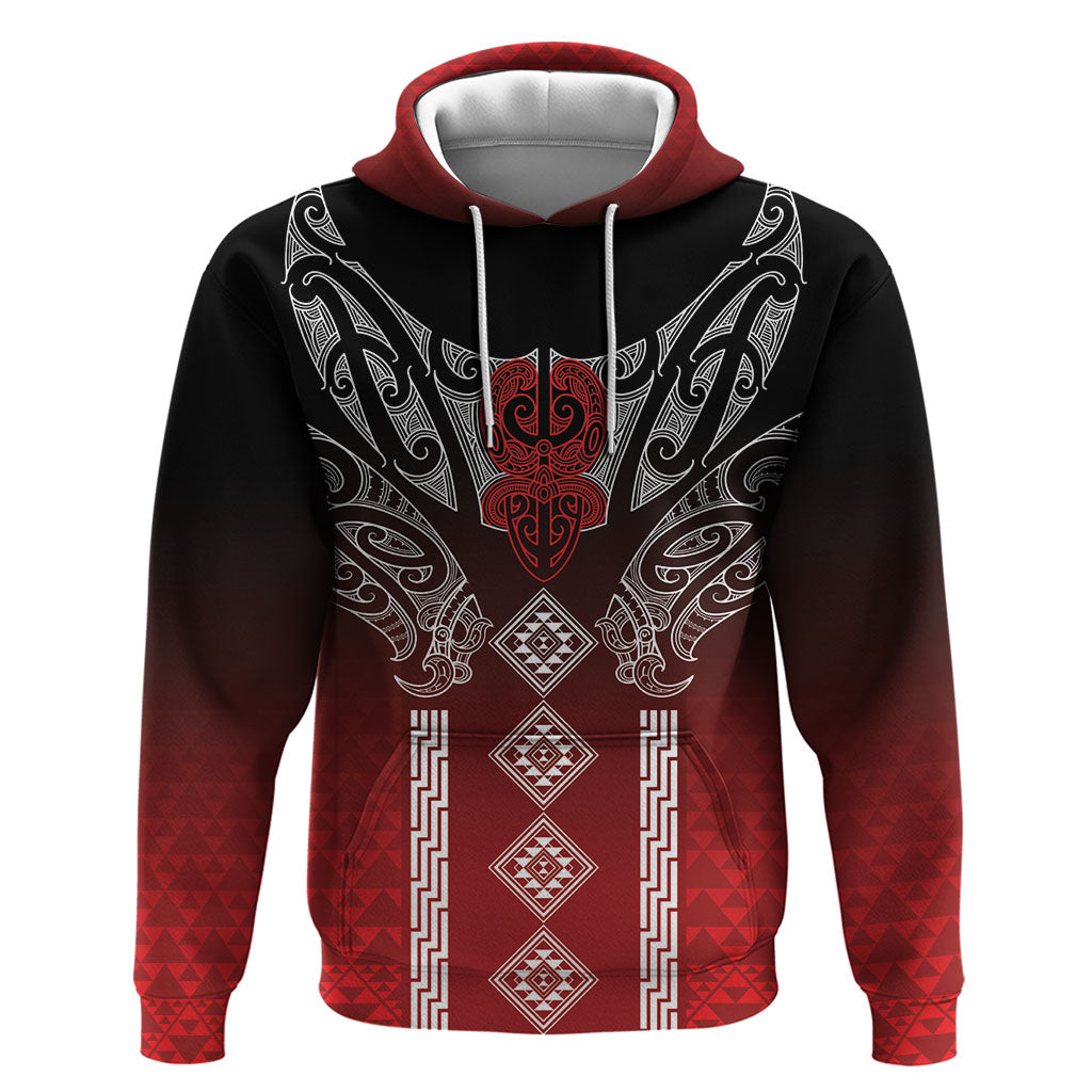 Aotearoa Maori Iwi Heritage Hoodie Ngapuhi Kokowai LT7 Pullover Hoodie Red - Polynesian Pride