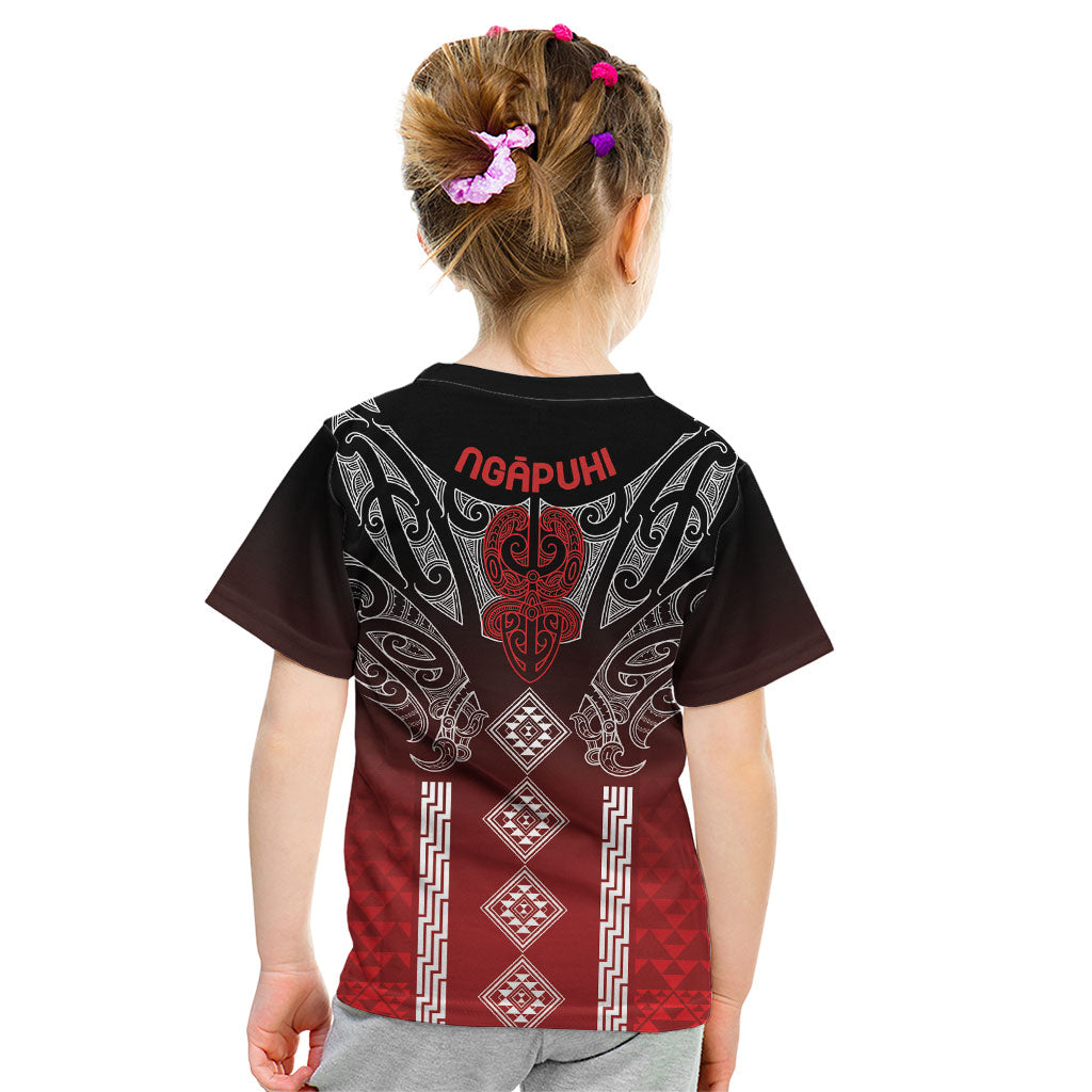 Aotearoa Maori Iwi Heritage Kid T Shirt Ngapuhi Kokowai LT7 - Polynesian Pride