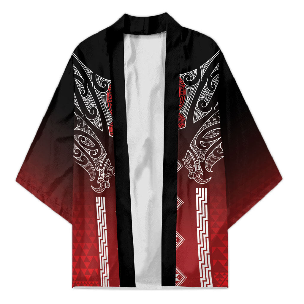 Aotearoa Maori Iwi Heritage Kimono Ngapuhi Kokowai LT7 Unisex Red - Polynesian Pride