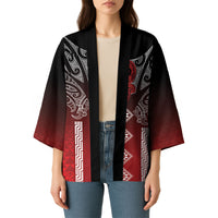 Aotearoa Maori Iwi Heritage Kimono Ngapuhi Kokowai LT7 - Polynesian Pride