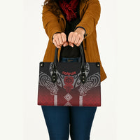 Aotearoa Maori Iwi Heritage Leather Bag Ngapuhi Kokowai LT7 - Polynesian Pride