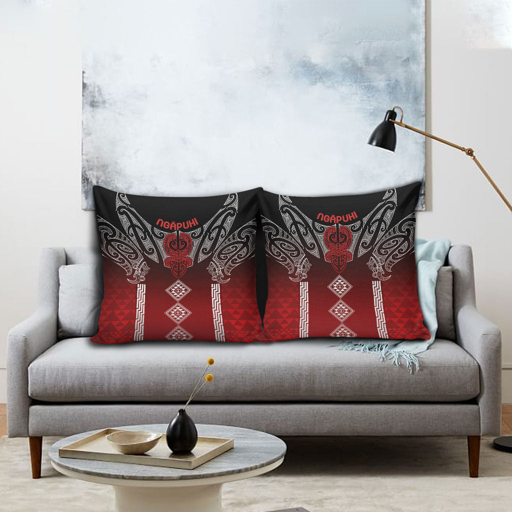 Aotearoa Maori Iwi Heritage Pillow Cover Ngapuhi Kokowai LT7 - Polynesian Pride