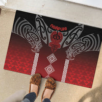 Aotearoa Maori Iwi Heritage Rubber Doormat Ngapuhi Kokowai LT7 - Polynesian Pride