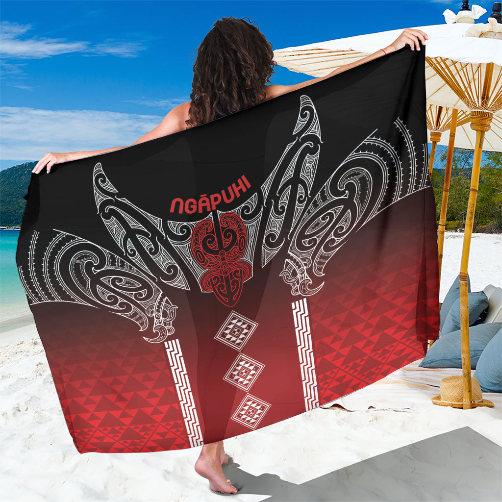 Aotearoa Maori Iwi Heritage Sarong Ngapuhi Kokowai LT7 One Size 44 x 66 inches Red - Polynesian Pride