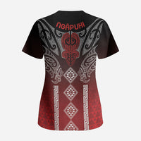 Aotearoa Maori Iwi Heritage Scrub Top Ngapuhi Kokowai LT7 - Polynesian Pride
