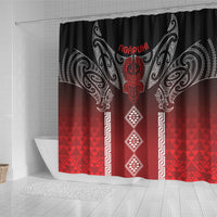 Aotearoa Maori Iwi Heritage Shower Curtain Ngapuhi Kokowai LT7 - Polynesian Pride