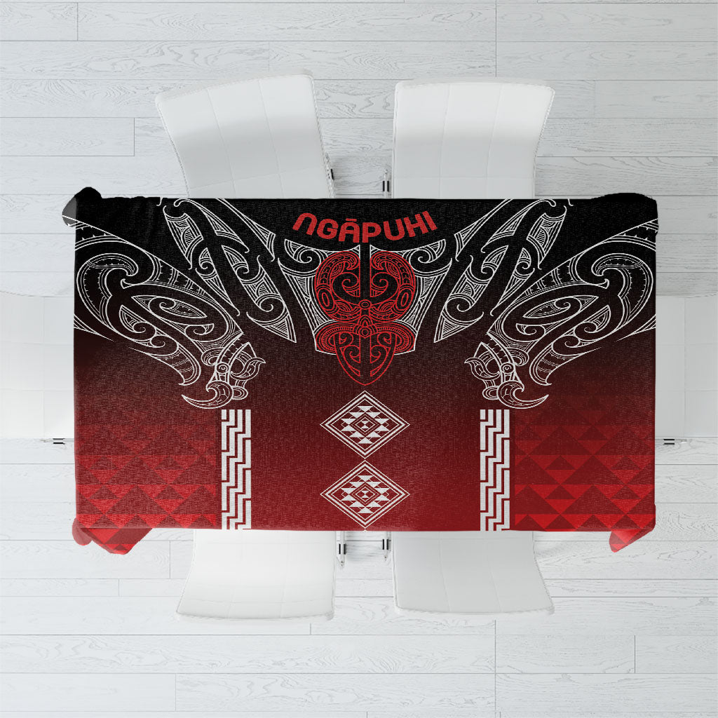 Aotearoa Maori Iwi Heritage Tablecloth Ngapuhi Kokowai LT7 Red - Polynesian Pride