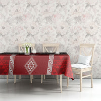 Aotearoa Maori Iwi Heritage Tablecloth Ngapuhi Kokowai LT7 - Polynesian Pride
