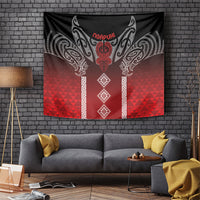 Aotearoa Maori Iwi Heritage Tapestry Ngapuhi Kokowai LT7 Red - Polynesian Pride